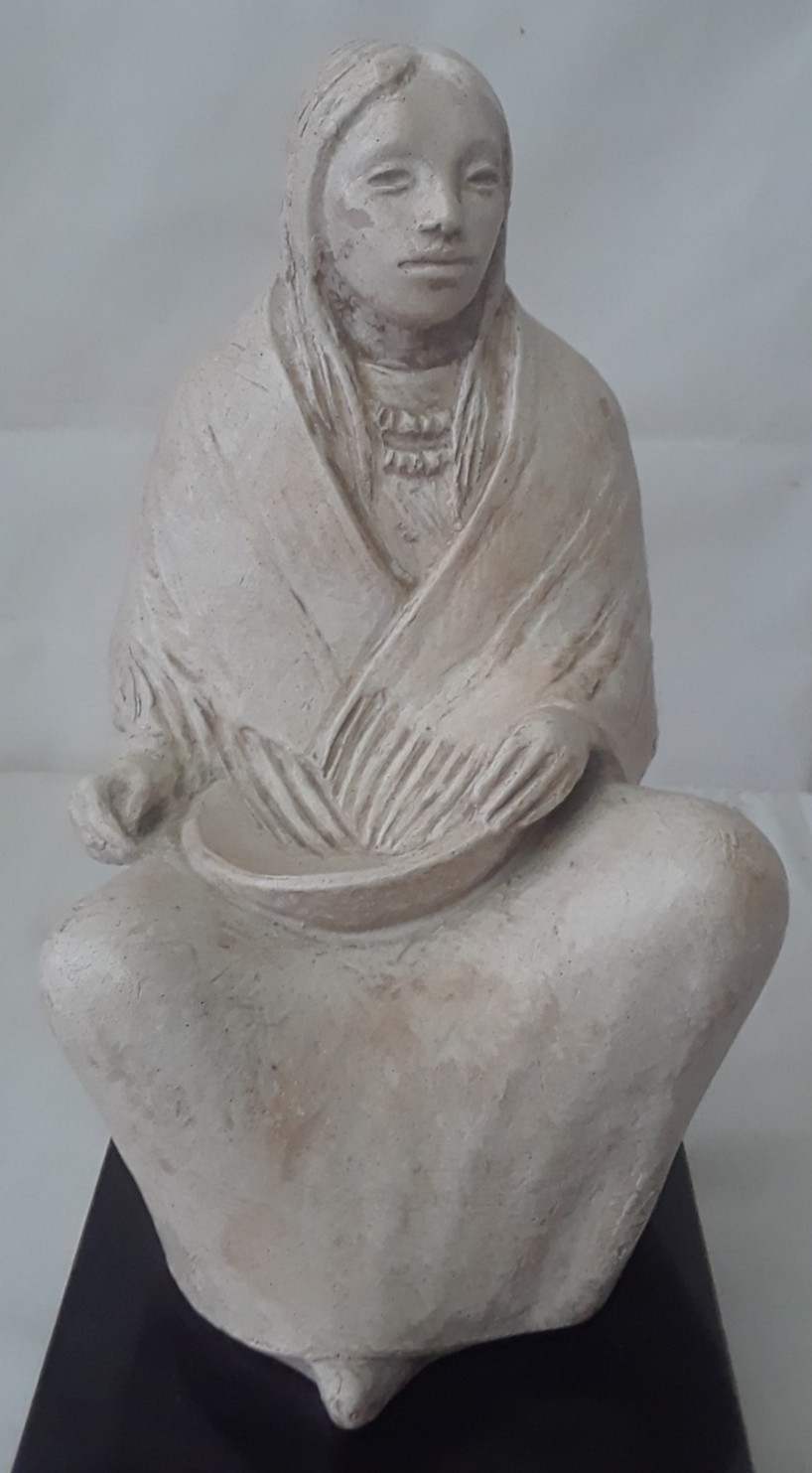 Madre Tierra by Marshall Native American Sculpture Austin Productions Vtg 1983