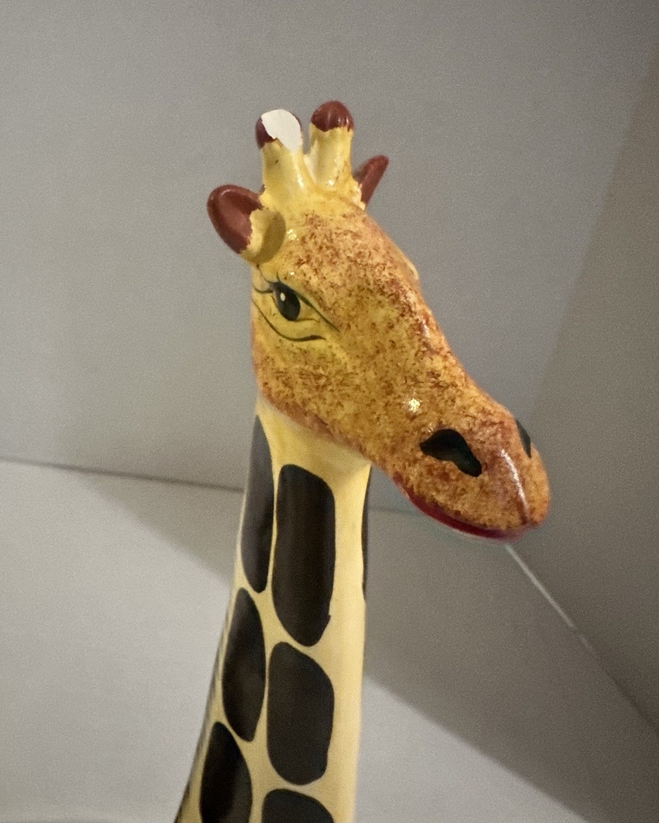 Vintage Pair Of Ceramic Giraffe Figurines 14.5” & 16.5”