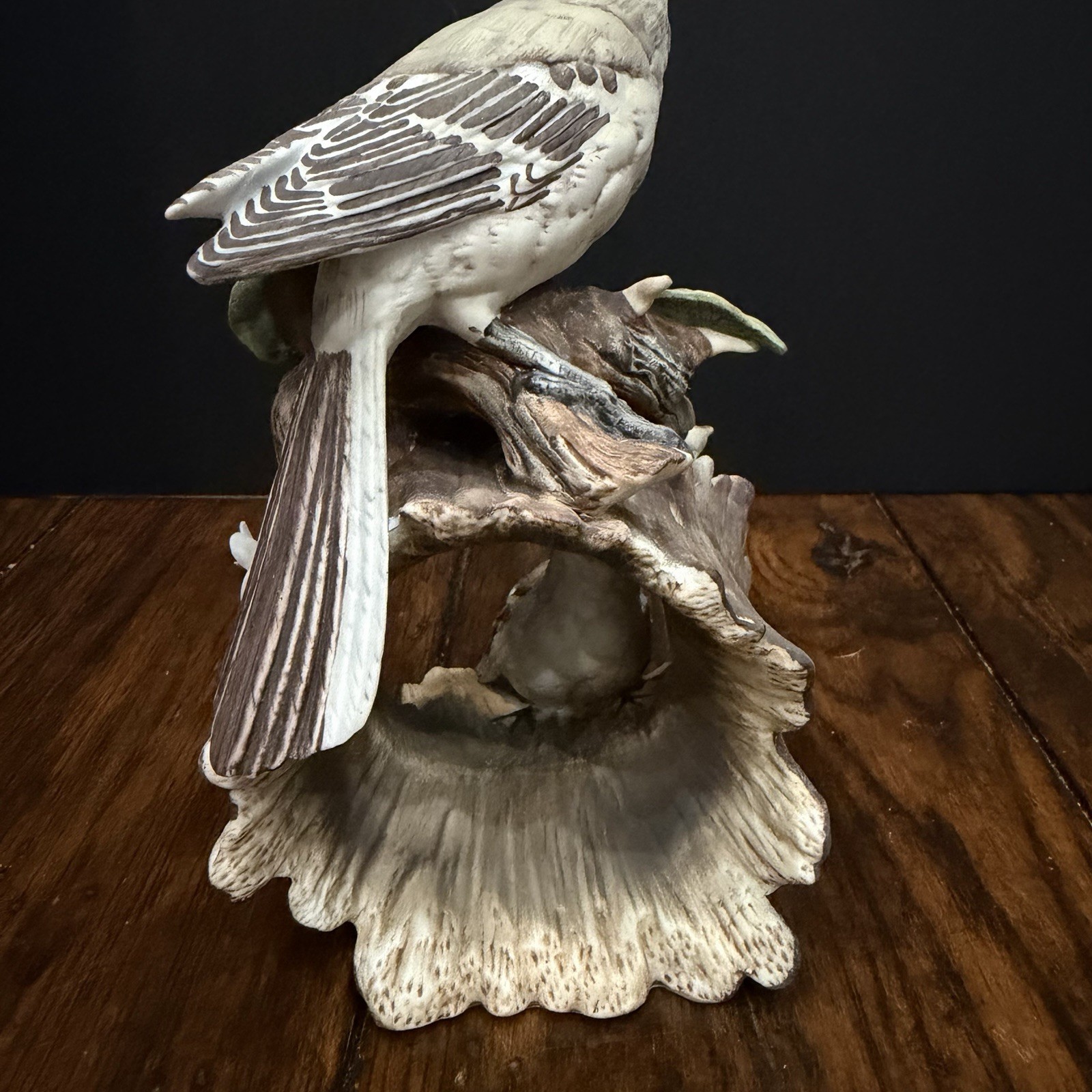 Vintage Masterpiece Porcelain by Homco “Gentle Beginnings” Mockingbird 1979