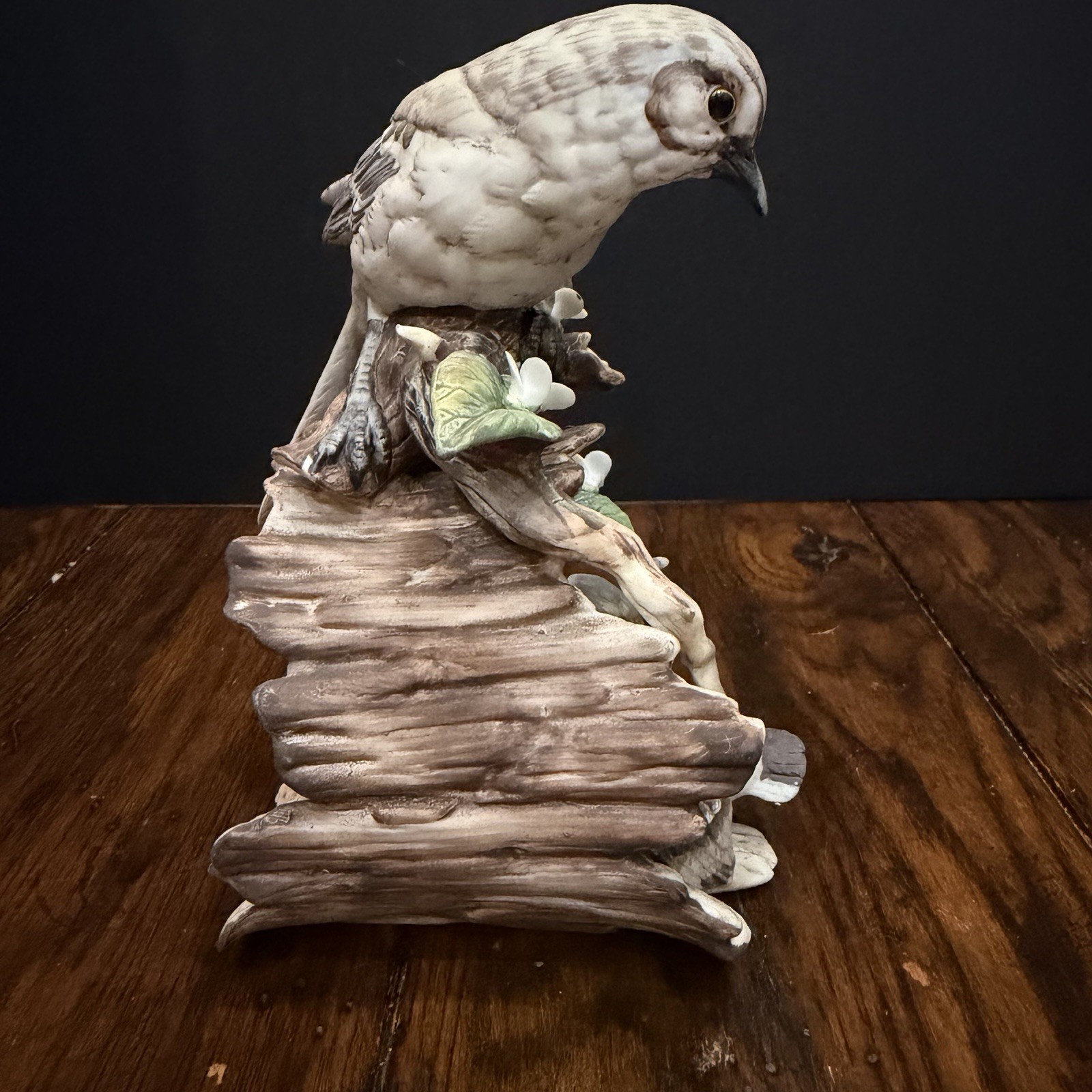 Vintage Masterpiece Porcelain by Homco “Gentle Beginnings” Mockingbird 1979