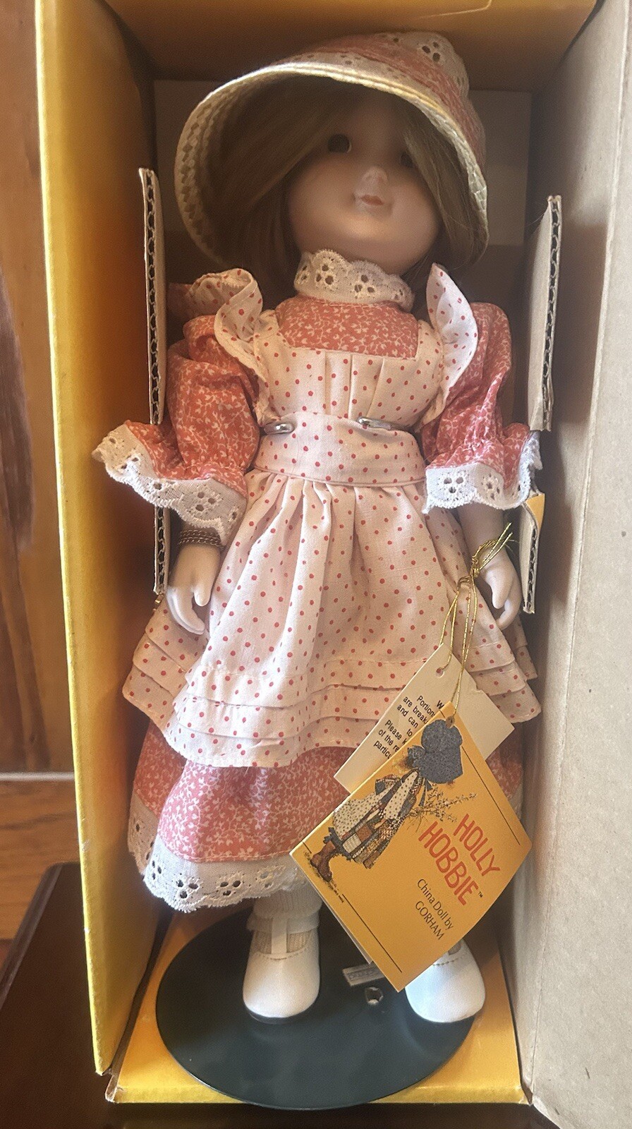 Vintage Holly Hobby Ceramic Doll /GORHAM – American Greetings Corp. Spring Doll