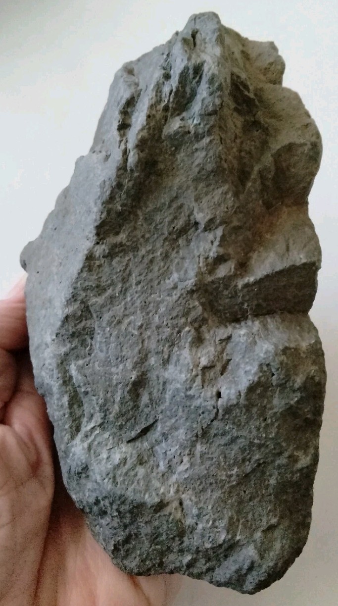 An incredible Prehistoric Paleo-American, basalt, rock art sculpture multi tool.