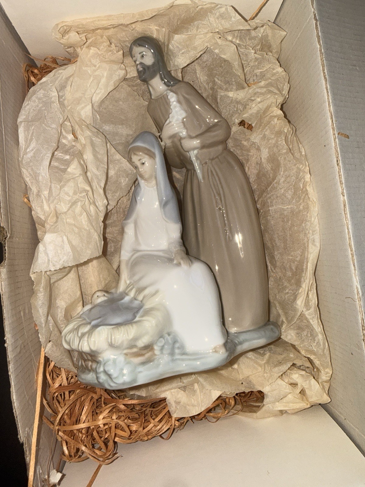 Lladro Spain 1978 Holy Family Mary Joseph Jesus w/original box