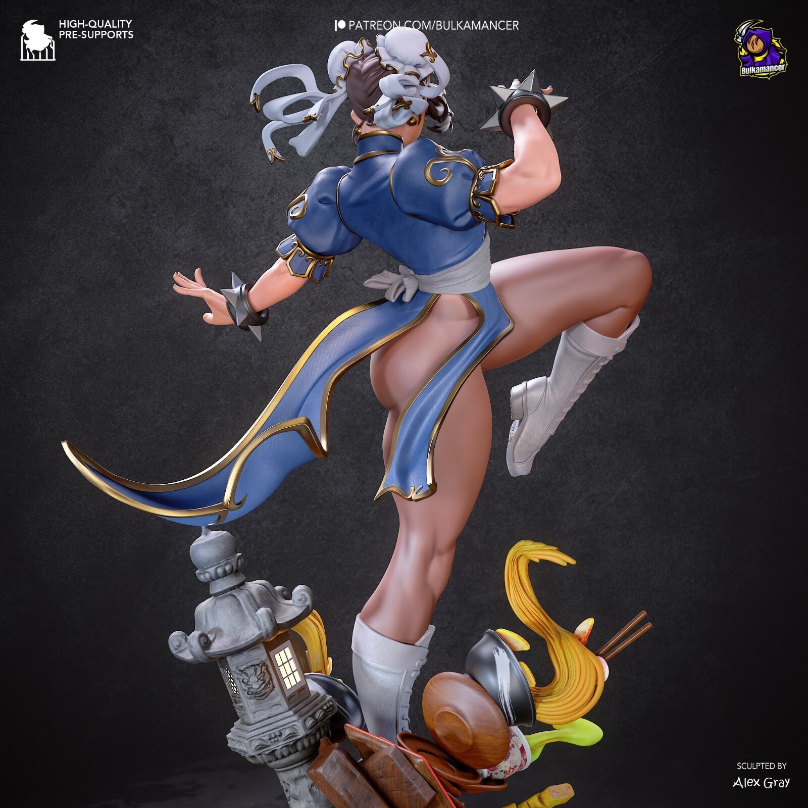 1:8 Chun Li Street Fighter UNPAINTED High Quality Garage Kit
