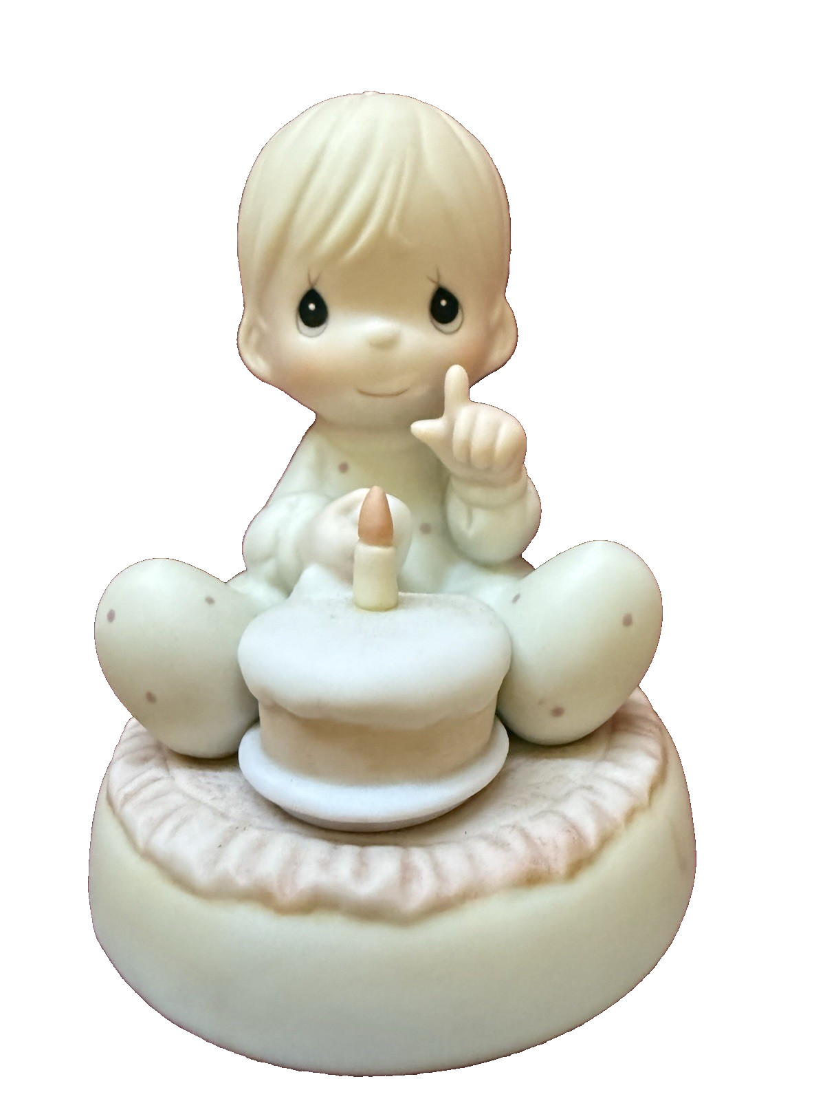 Precious Moments “Baby’s First Birthday” 1992 Porcelain Bisque Figurine NIB NEW