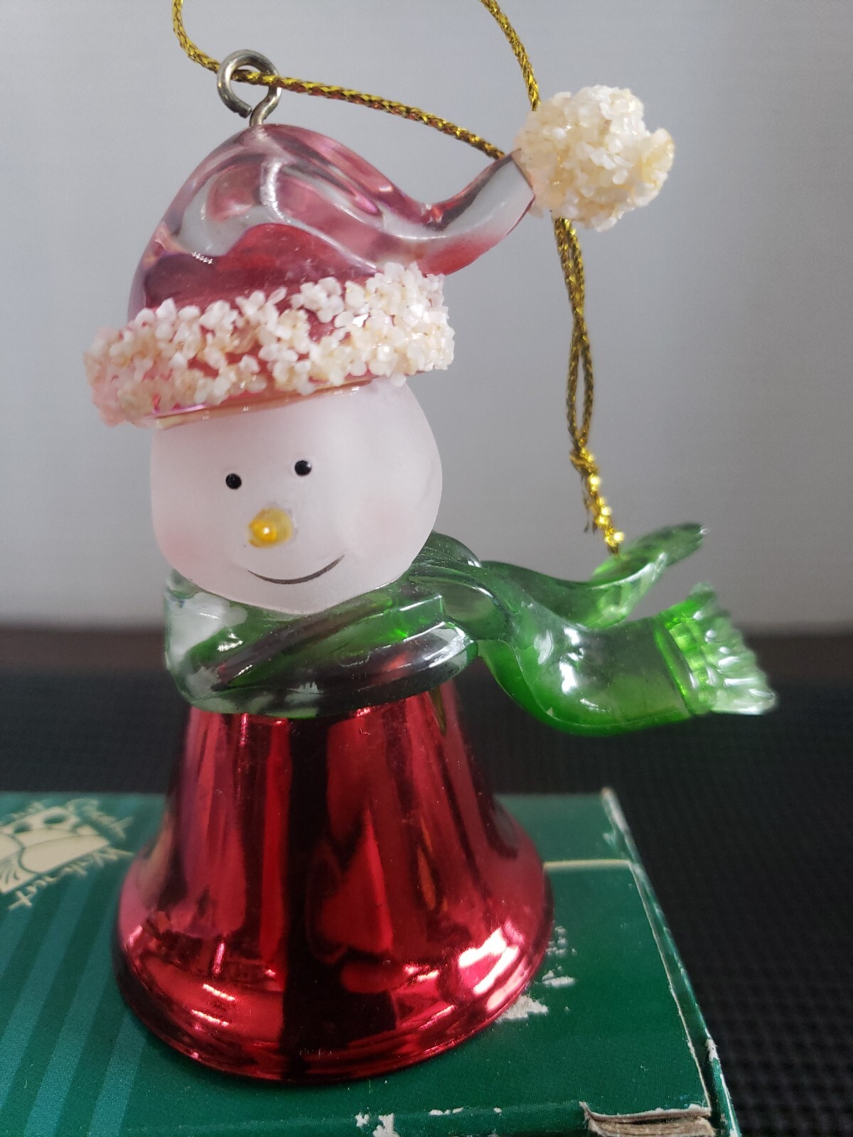 Walnut Creek Jingle Bell Snowman Ornament 2004 Metal & Plastic