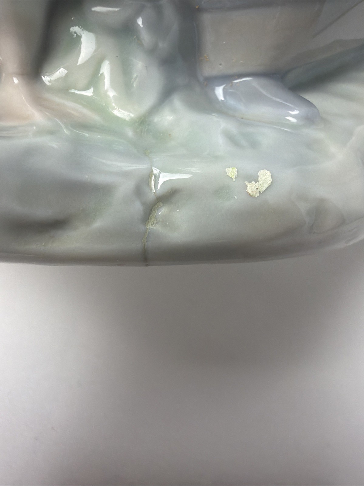Rare Genuine LLADRO Porcelain Girl Feeding Geese Spain 10 in. With Box