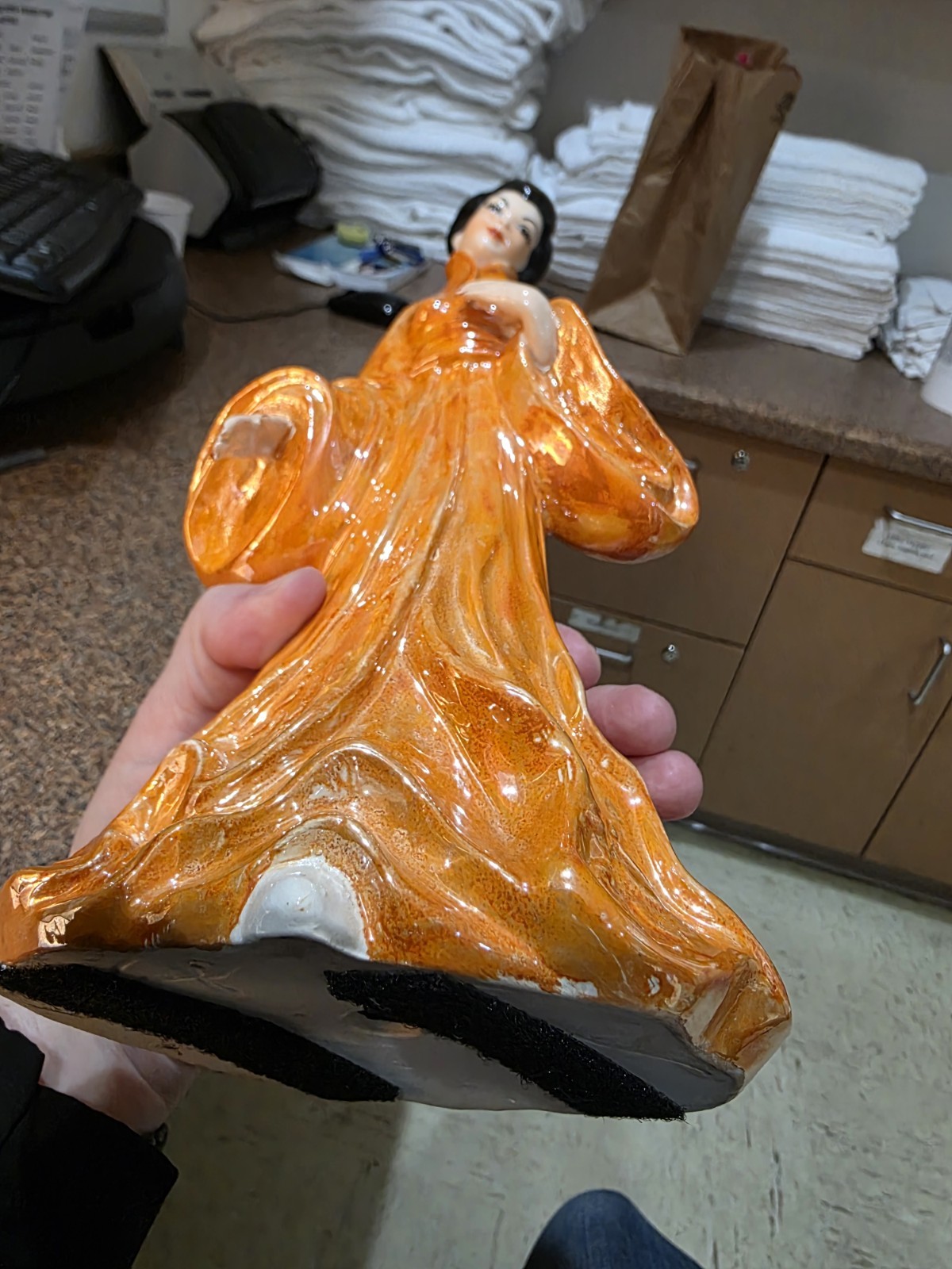 Vintage Josef Originals Geisha Japanese Girl Figurine, Unusual Piece