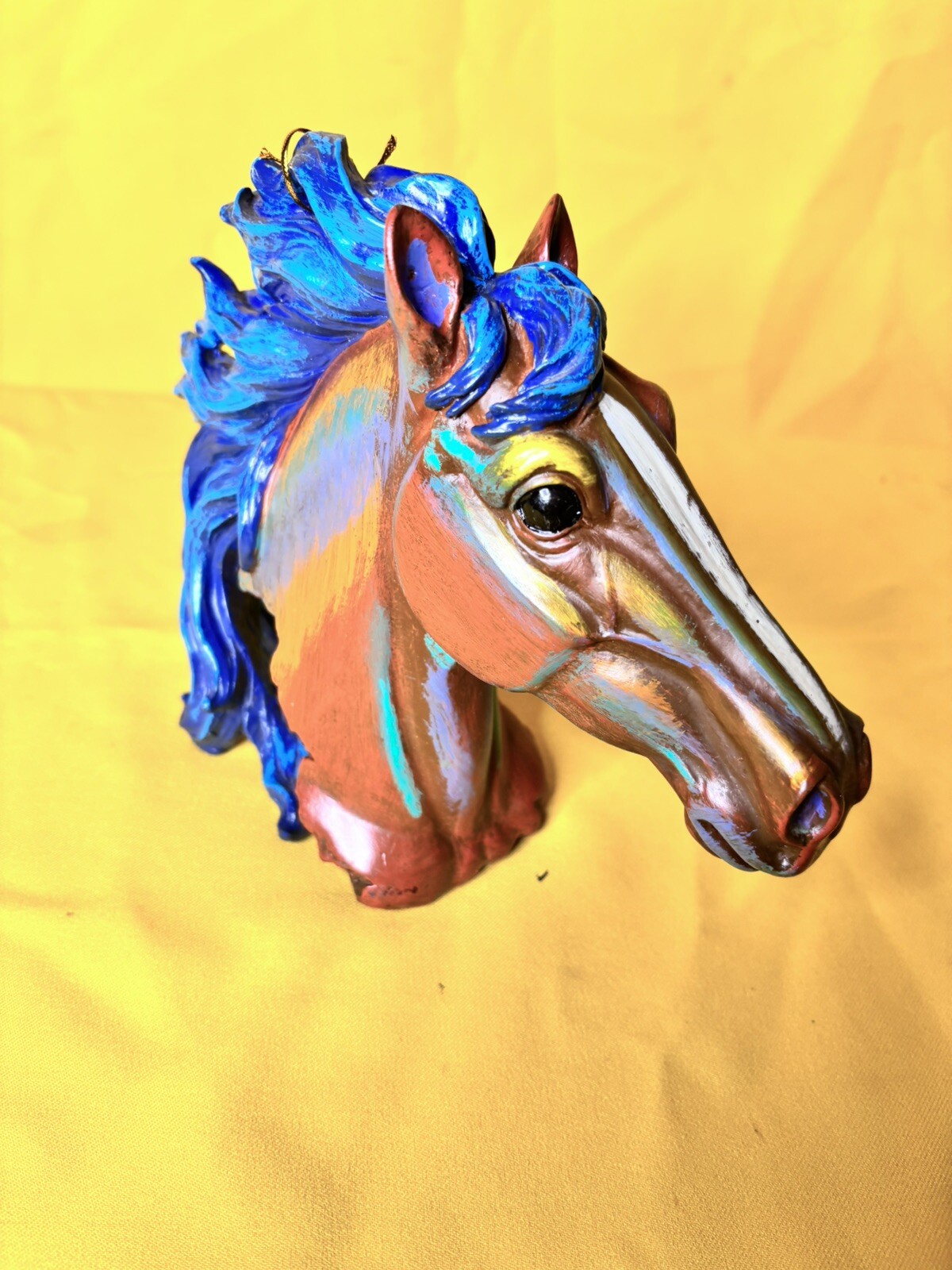 Ebros Gift Wild & Free Colorful Horse Head Bust Figure