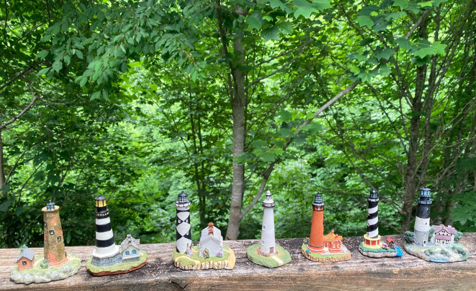 Coastal NC Lighthouse Lot of 7 Major Historic Lighthouses Figurines Souvenirs