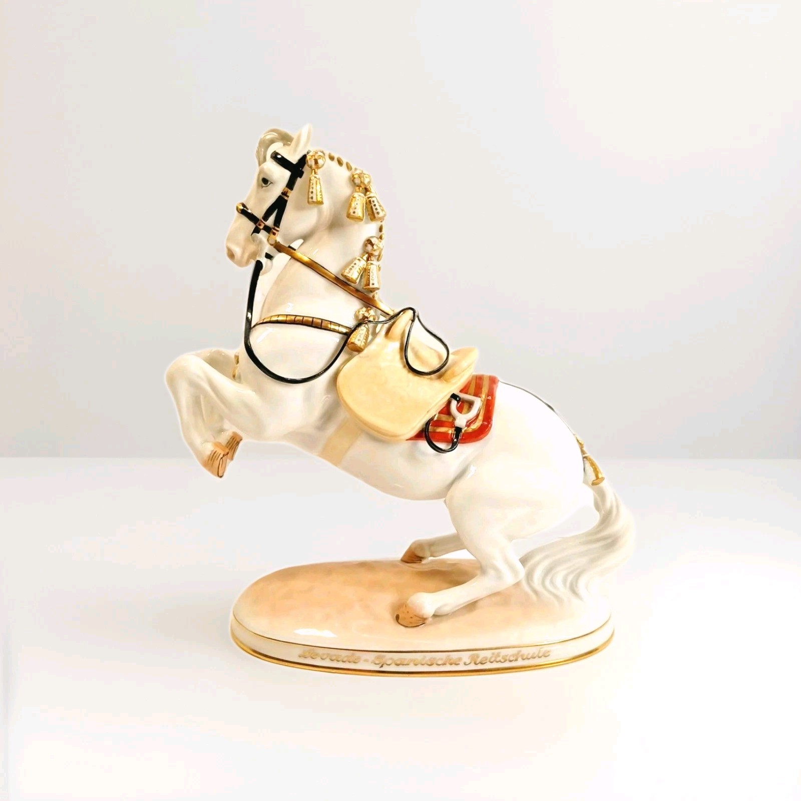 Augarten Austria Horse Spanish Riding School Levade 1550 Bone China Rare HTF