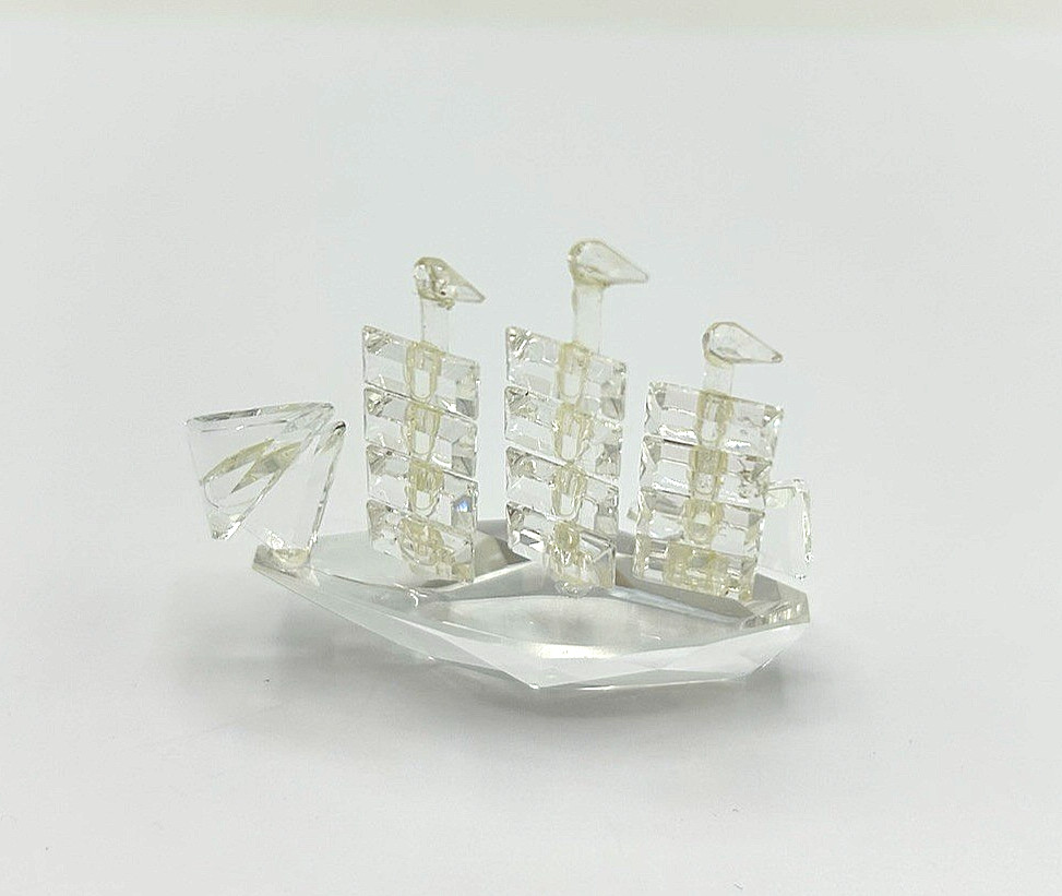 AUSTRIAN CRYSTAL SCHOONER by Crystal Galleria