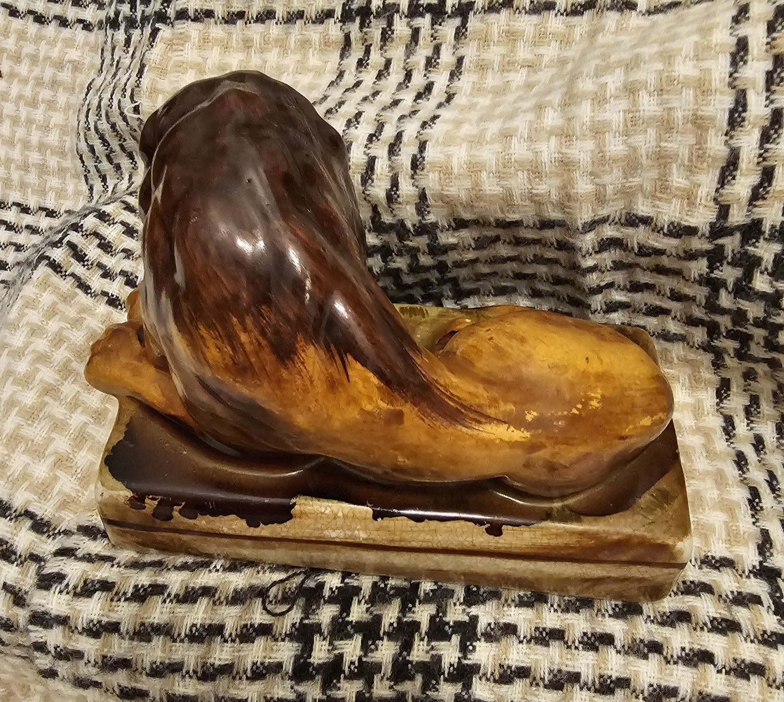 Beautiful Vintage* 5.5 ” English Staffordshire Lion* Glossy*EXCELLENT COND