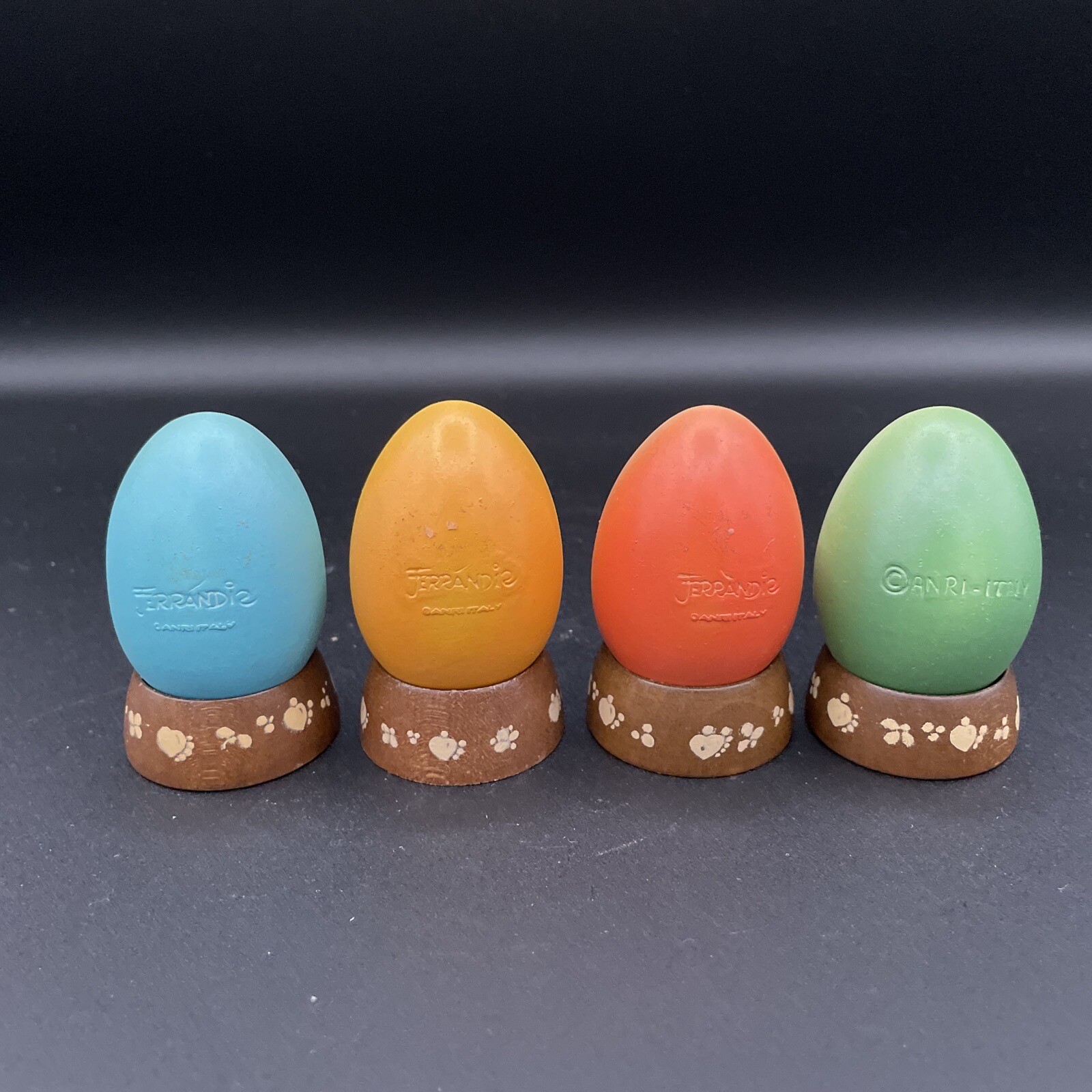 Vintage Anri Italy – Ferrandiz Annual Eggs – LOT of 4 – 1978, 1979, 1980, 1981