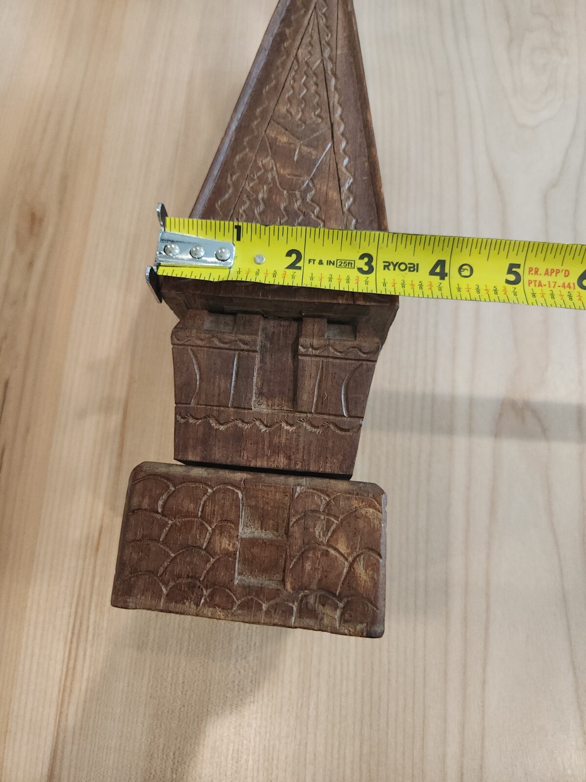 Vintage 12″ Wood Carving. Estate Find