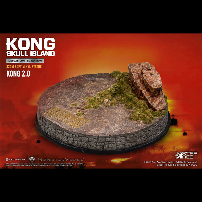 Star Ace Toys Kong Skull Island Deluxe Version Vinyl Painted Statue 32cm Stock