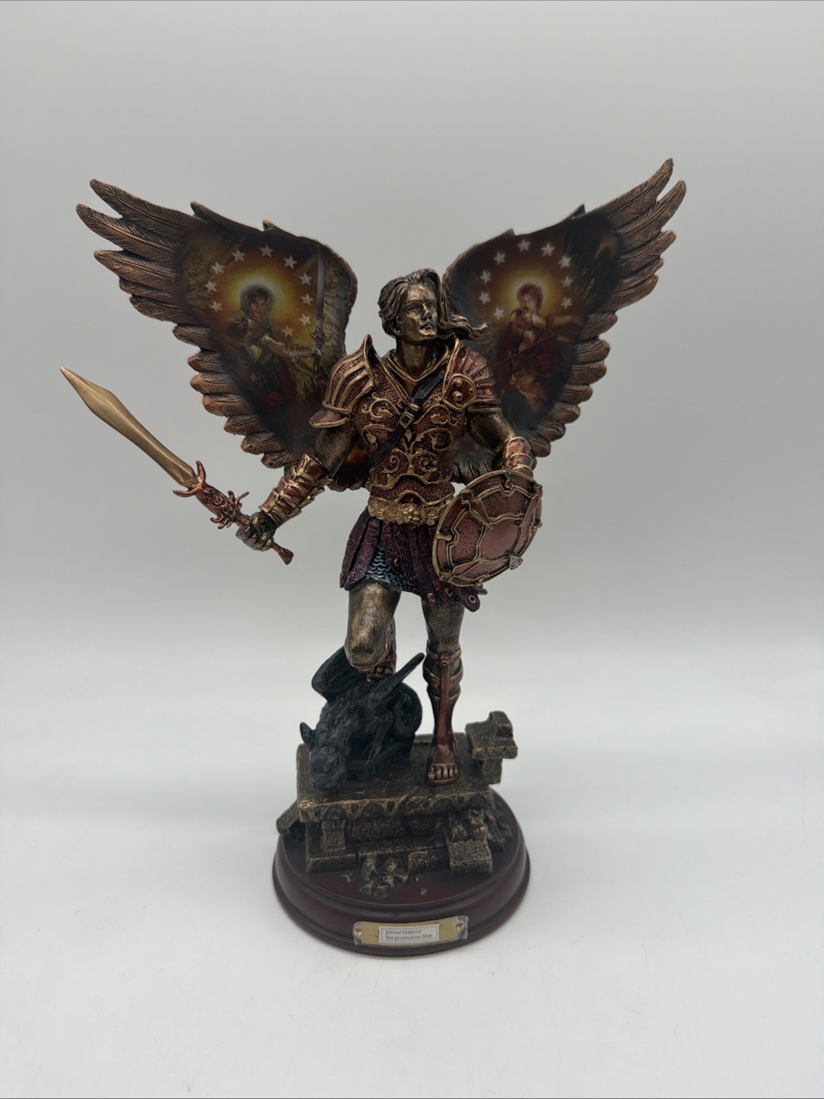 Bradford Exchange Orphief : Face of God :Archangels of Light Bronze Sculpture