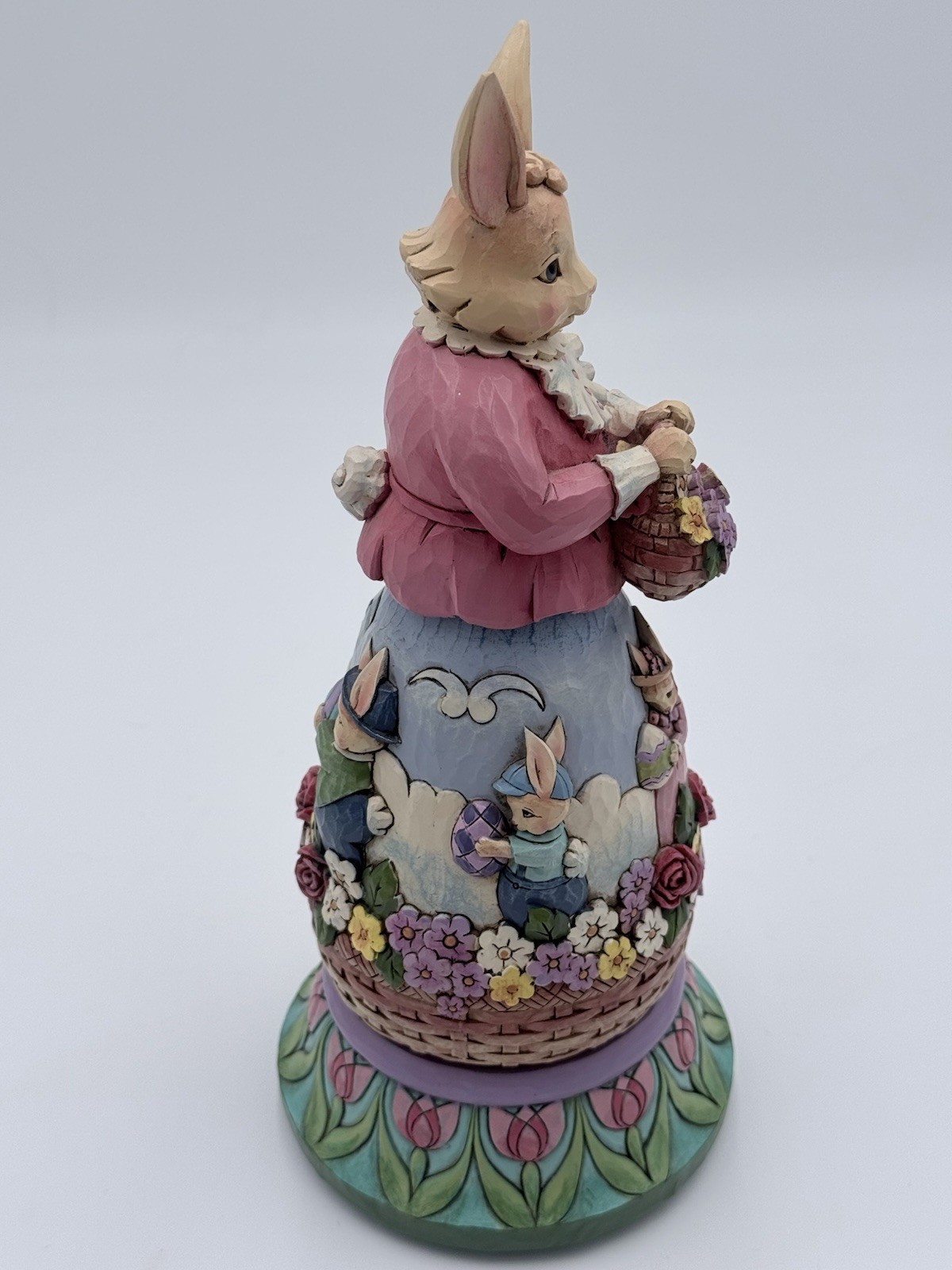 JIM SHORE Easter Bunny Figurine “Easter’s On Its Way” 2014 Rotating Music Box