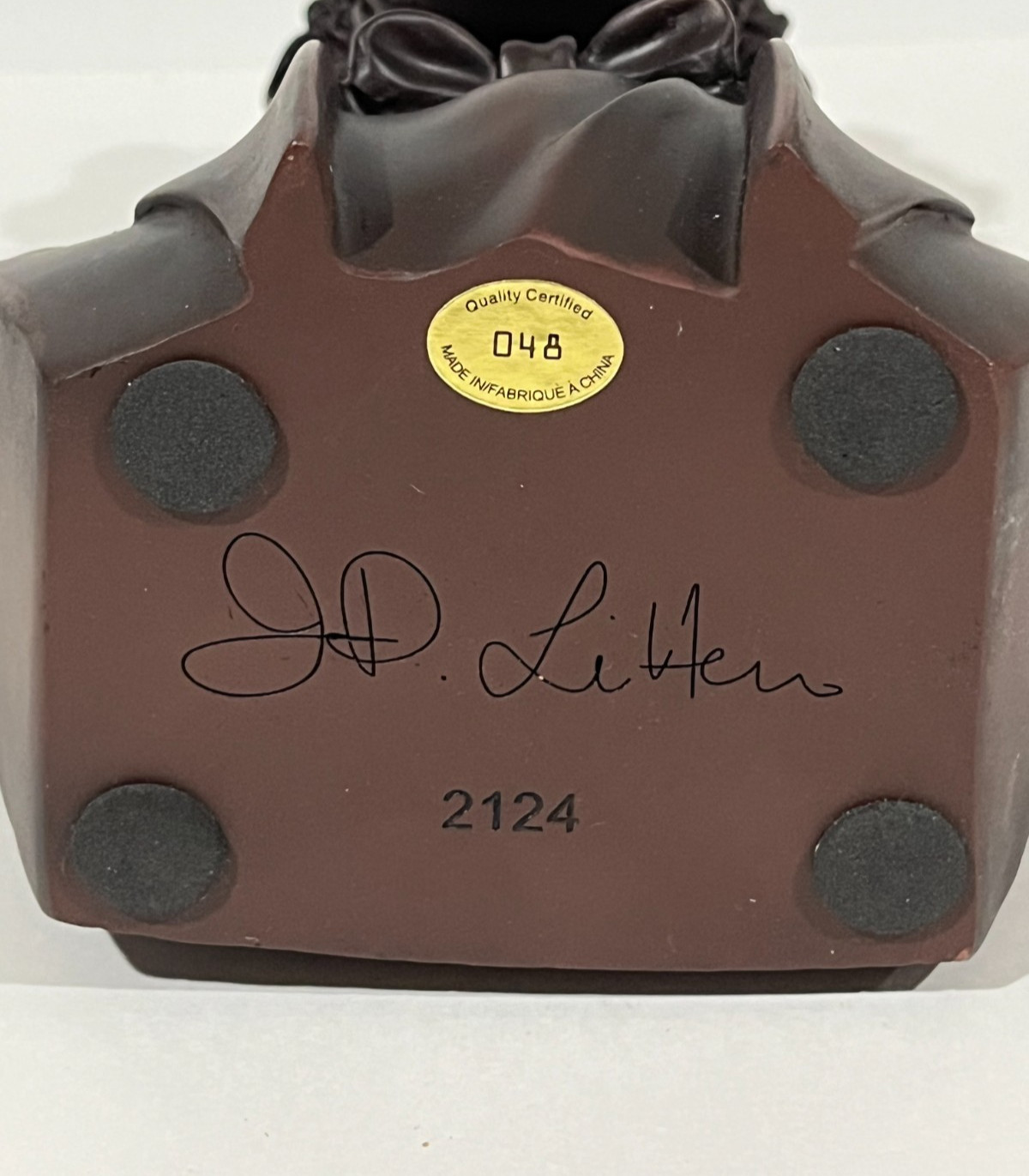 Abraham Lincoln Bust by J.D. Litten Numbered Limited Edition # 2124 , 8″ Tall