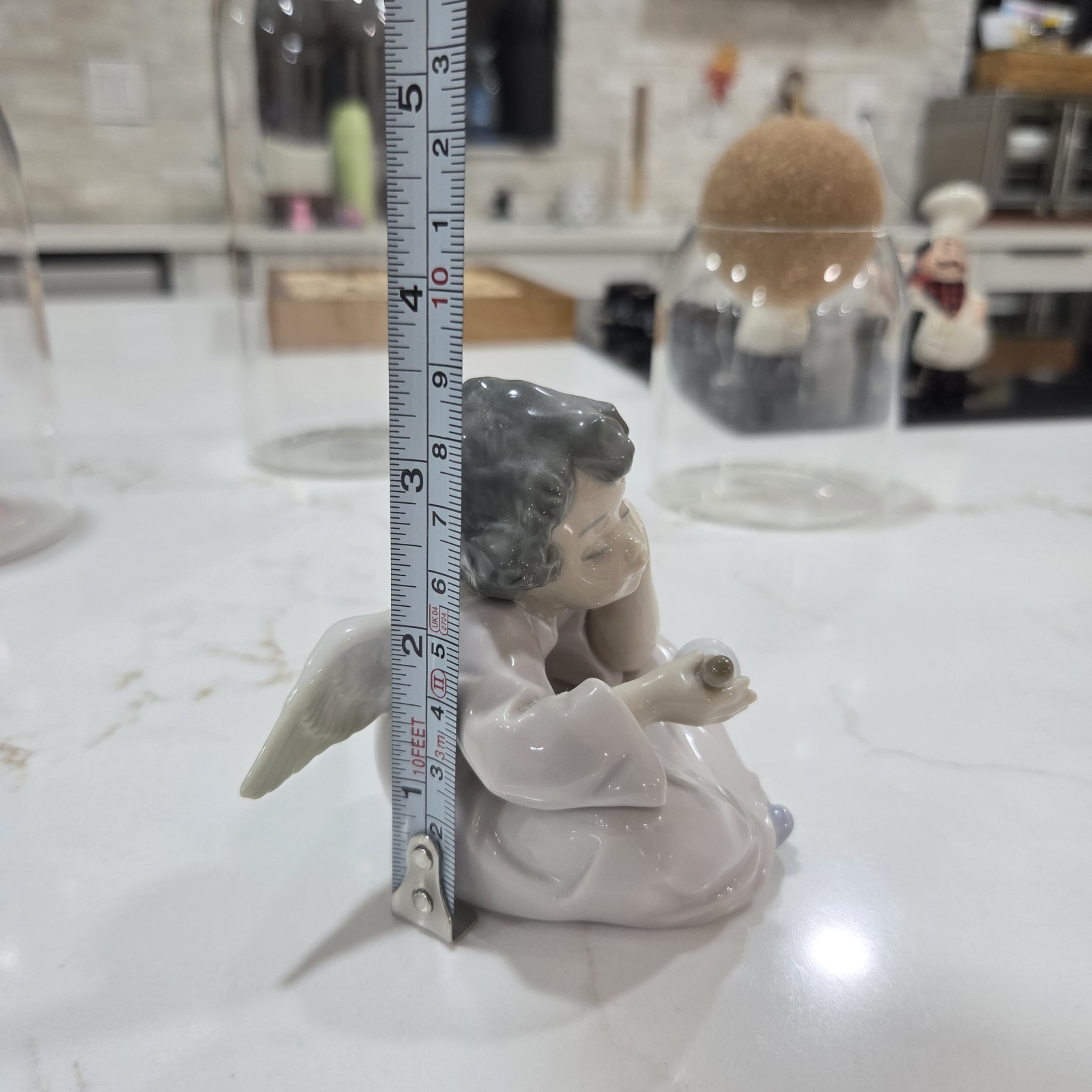 Lladro 5723 Heavenly Chimes Angel with Bell Porcelain Figurine Retired Spain