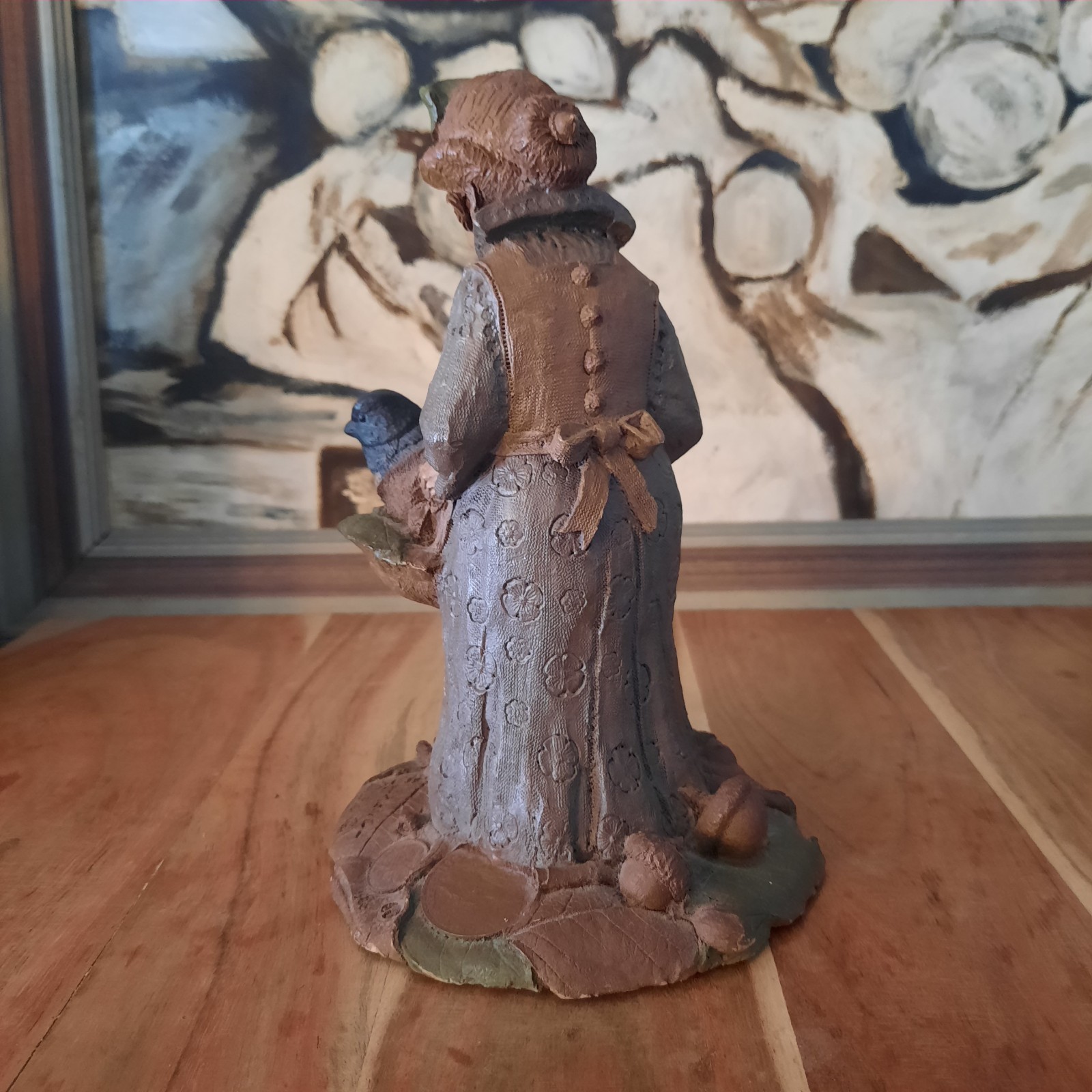Tom Clark Florence Nurse Figurine Holding Bird #60 Hand Painted Resin Signed