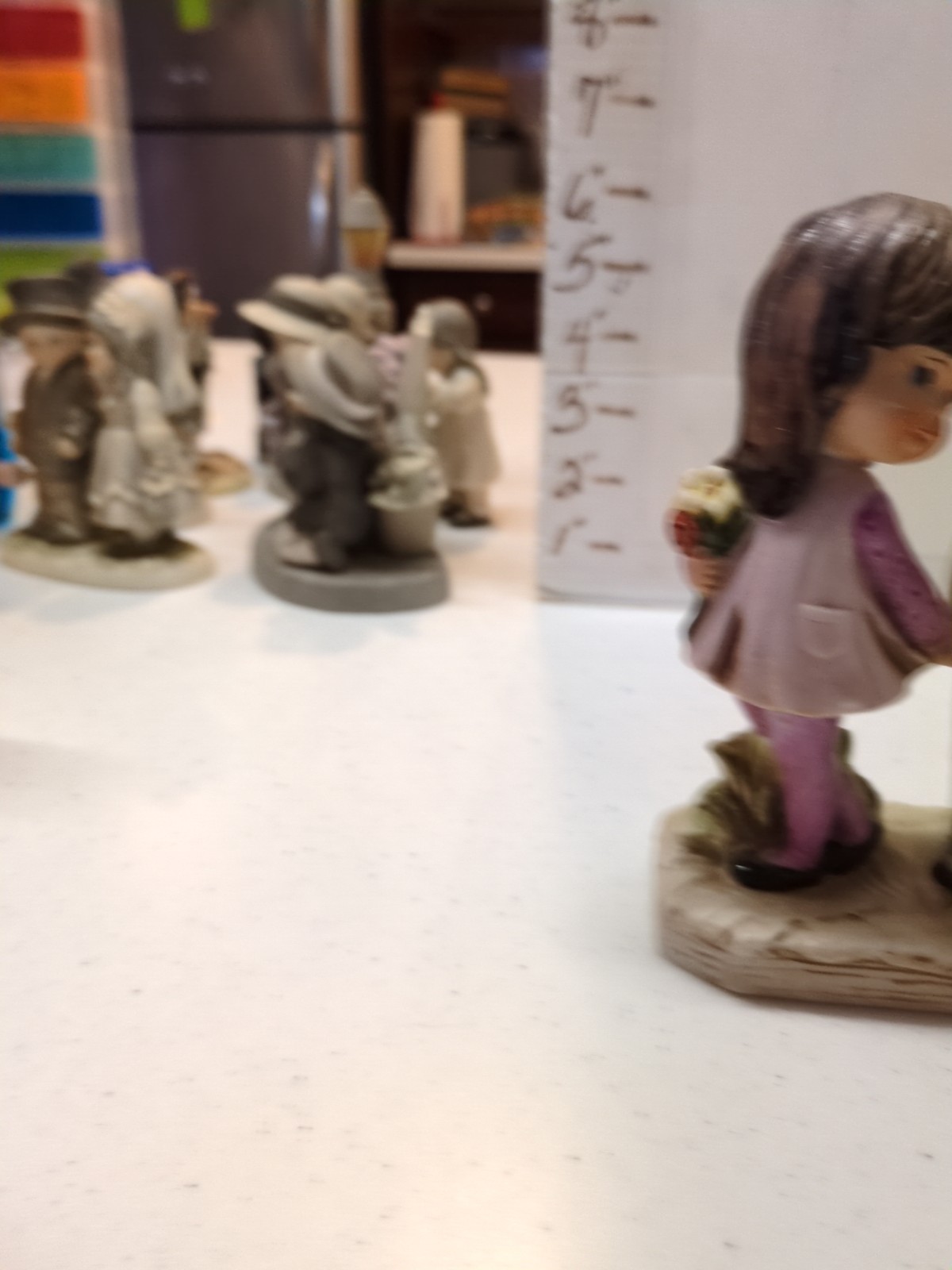 VINTAGE FRAN MAR MOPPETS FIGURINE BOY AND GIRL HOLDING HANDS 1971 KITCH VGC