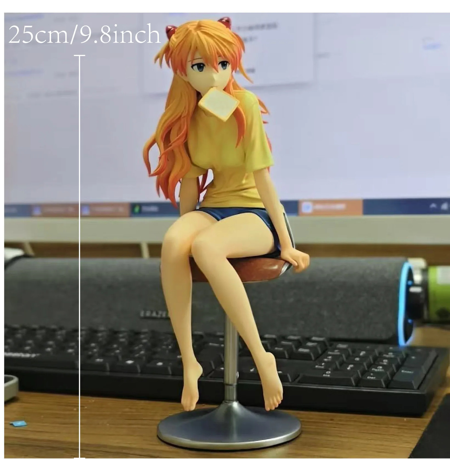 Neon Genesis Evangelion Action Figure 25cm Asuka Langley Statue Manga Anime Toys
