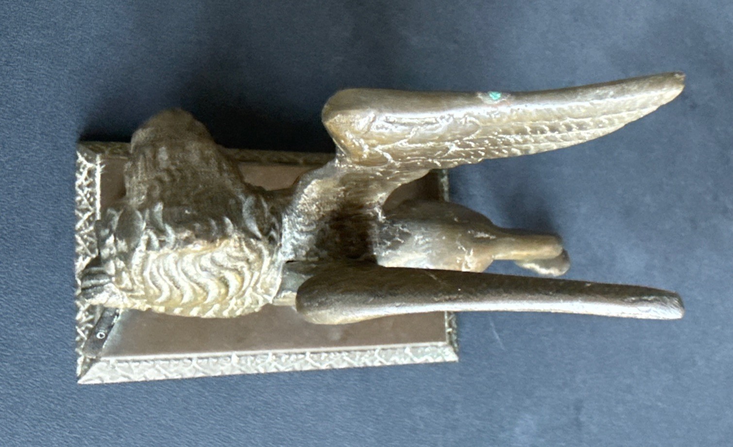 Antique Heavy Cast Bronze Winged Lion of Saint Mark Figurine