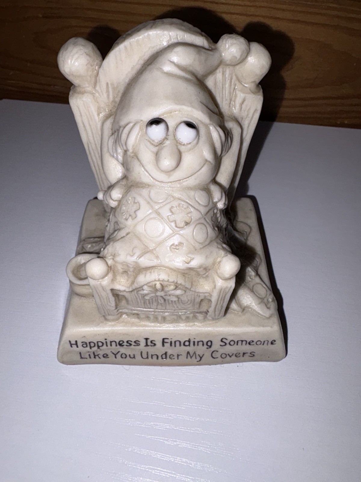RUSS BERRIE 1969 Happiness Is Finding Someone Like You Under My Covers Figurine