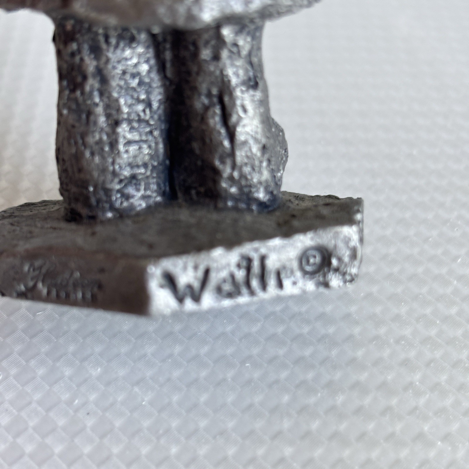 Walli Ortman Hudson Pewter Sculpture Figurine 4.5” 1 Lb Boy In Raincoat Copper