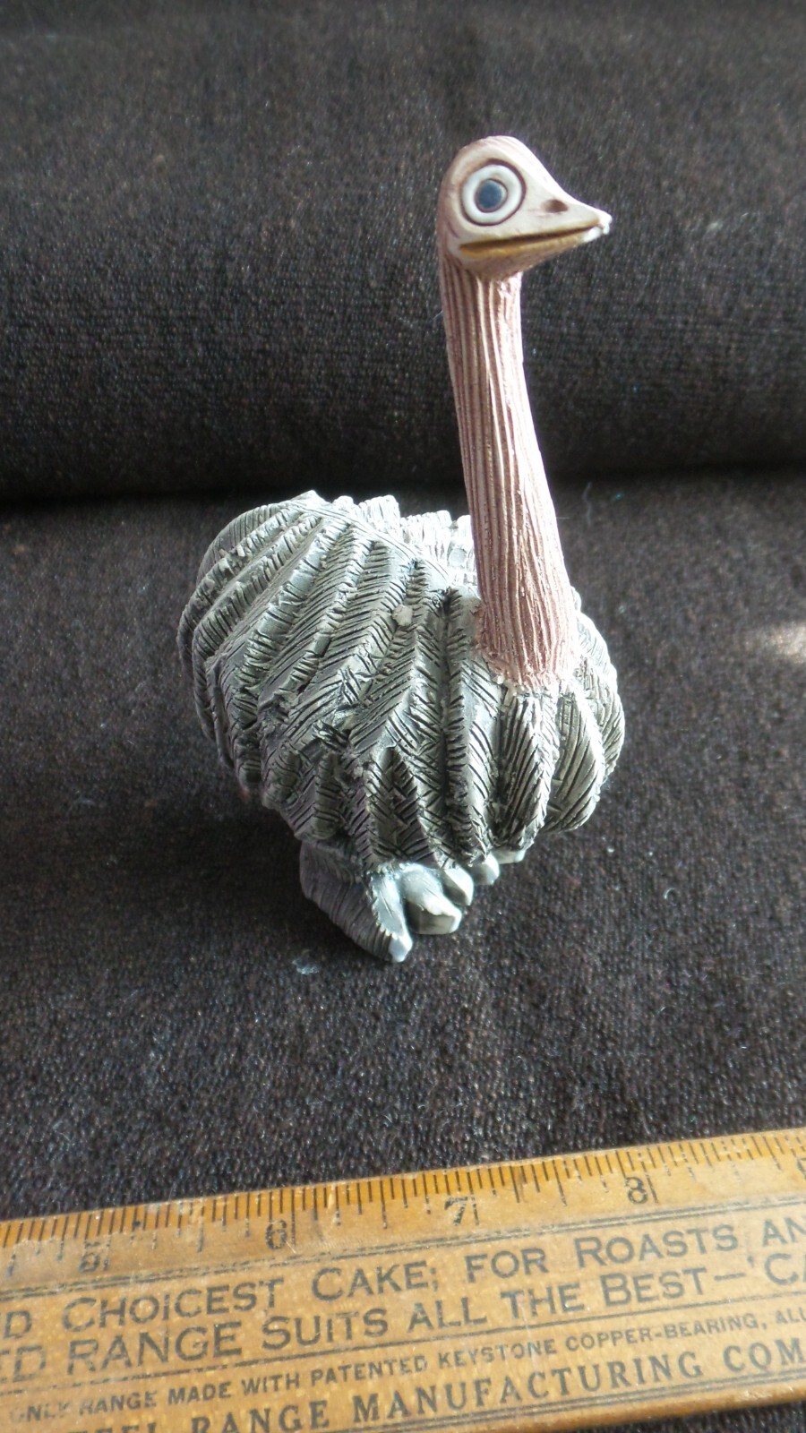 Artesania Rinconada Figurine, OSTRITCH, EMU, Clay Pottery, 1970’s