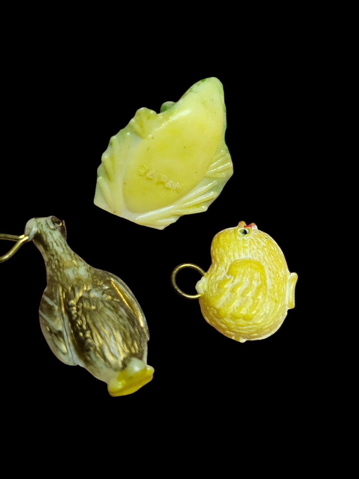 Vintage Japan Miniature Celluloid Charms Figures Animals Cracker Jack Era Set 10