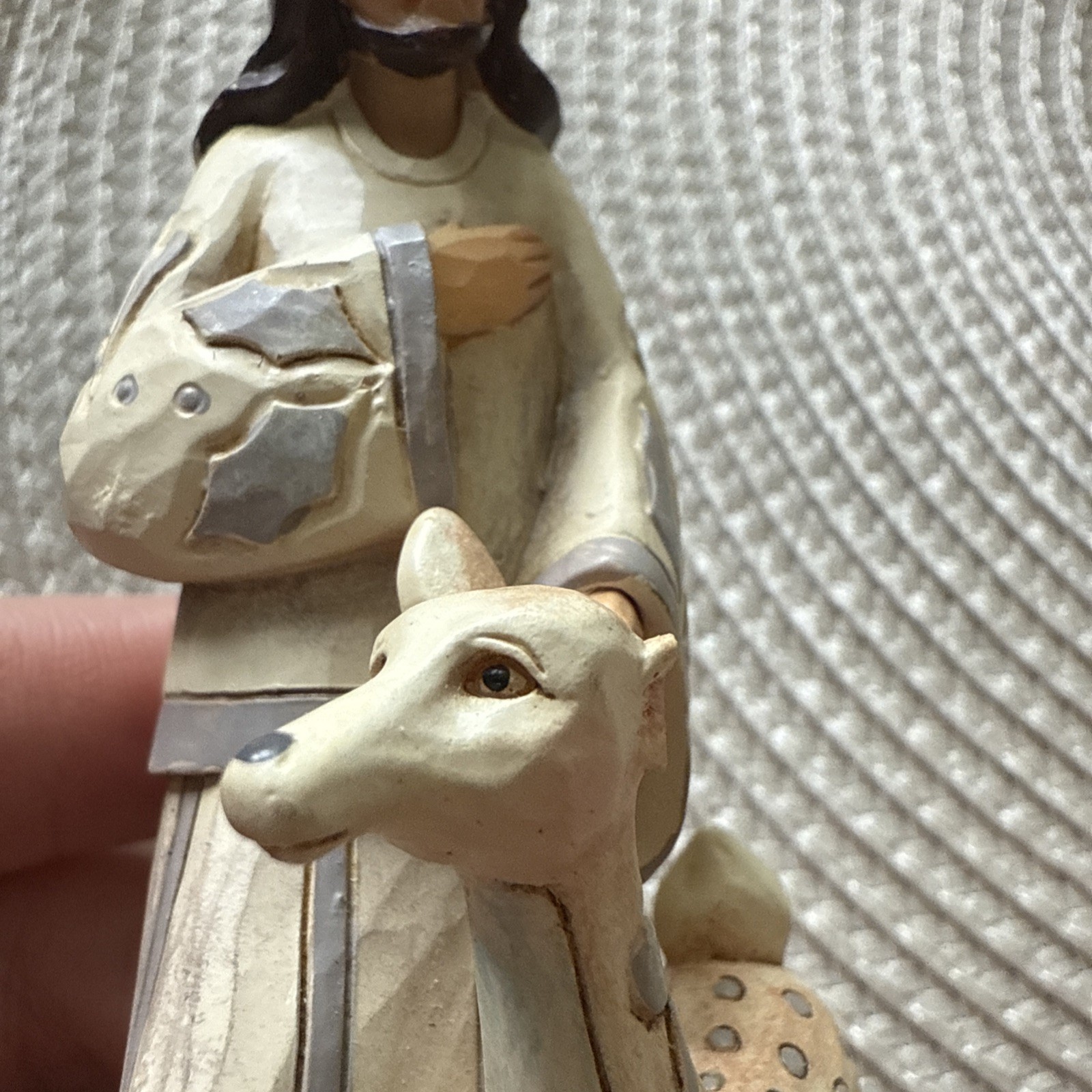 Jim Shore 2016 Nativity Set “We Adore Him” White Woodland 8 Piece Set No Box!