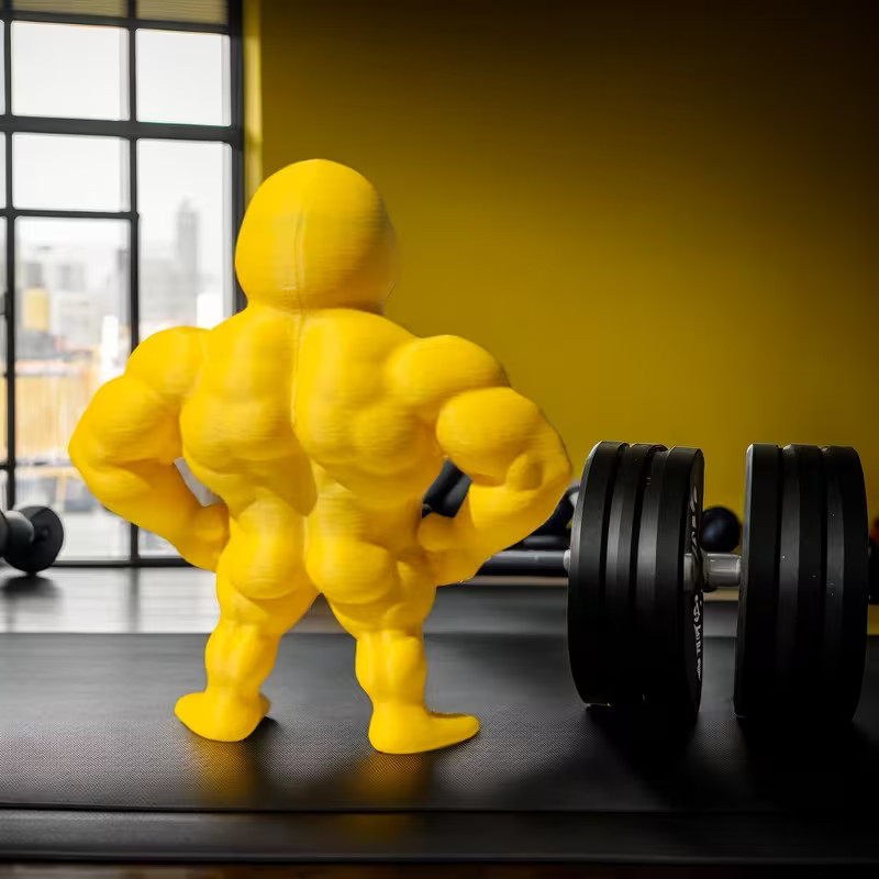 Muscle Duck Collectible Figurine Statue 3D Desktop Shelf Decor Indoor Outdoor