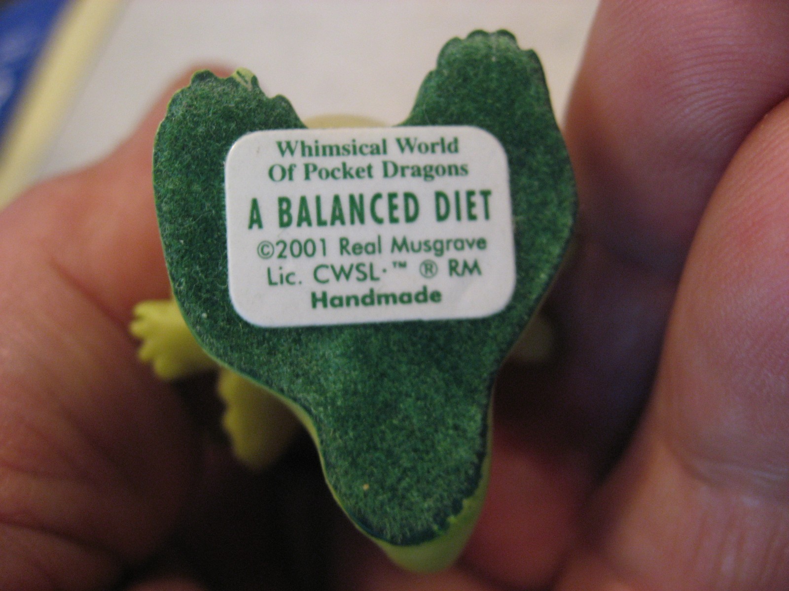 Real Musgrave Pocket Dragons A Balanced Diet Figurine 2001
