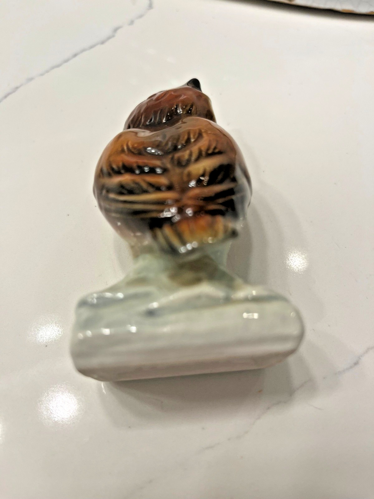 Goebel W Germany Ceramic Owl Figurine Brown Tan 3830308 1973