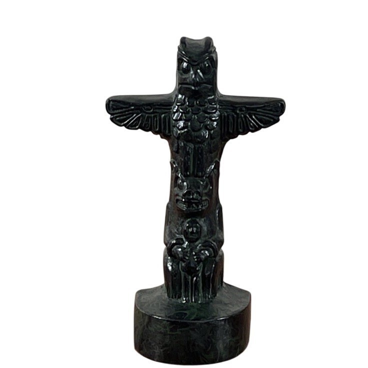 Vintage Mt. Saint Helens Volcanic Ash Authentic Handcrafted Totem Sculpture
