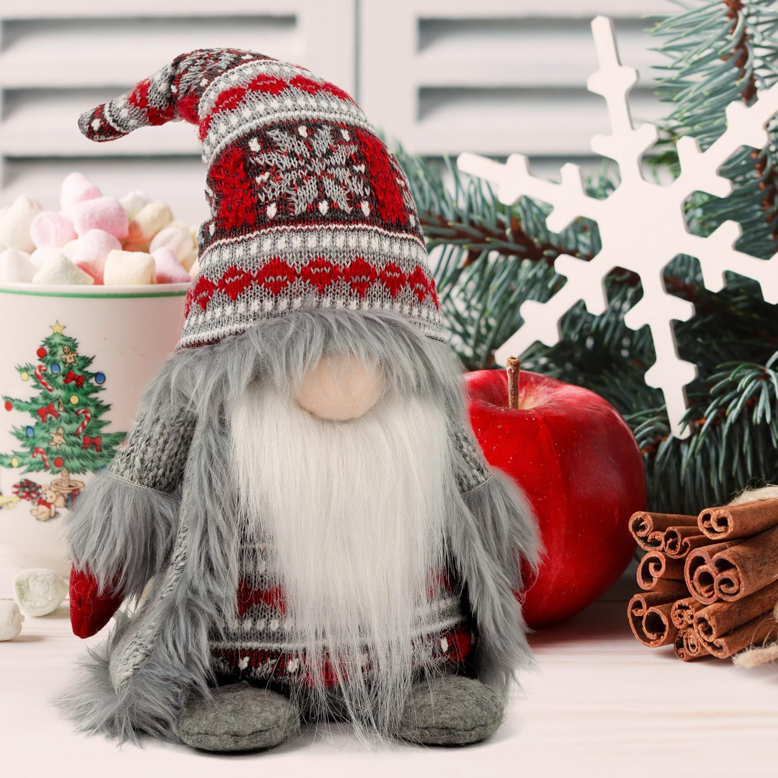 Gnome Christmas Decorations – Adorable Plush Christmas Gnome Gifts for Women,…