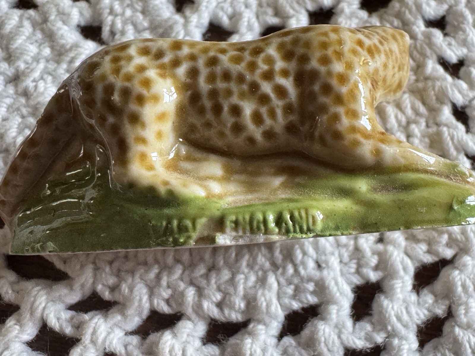 Wade England Mini Animals 2 Tigers 1 Leopard 1 Duck Lot of 4
