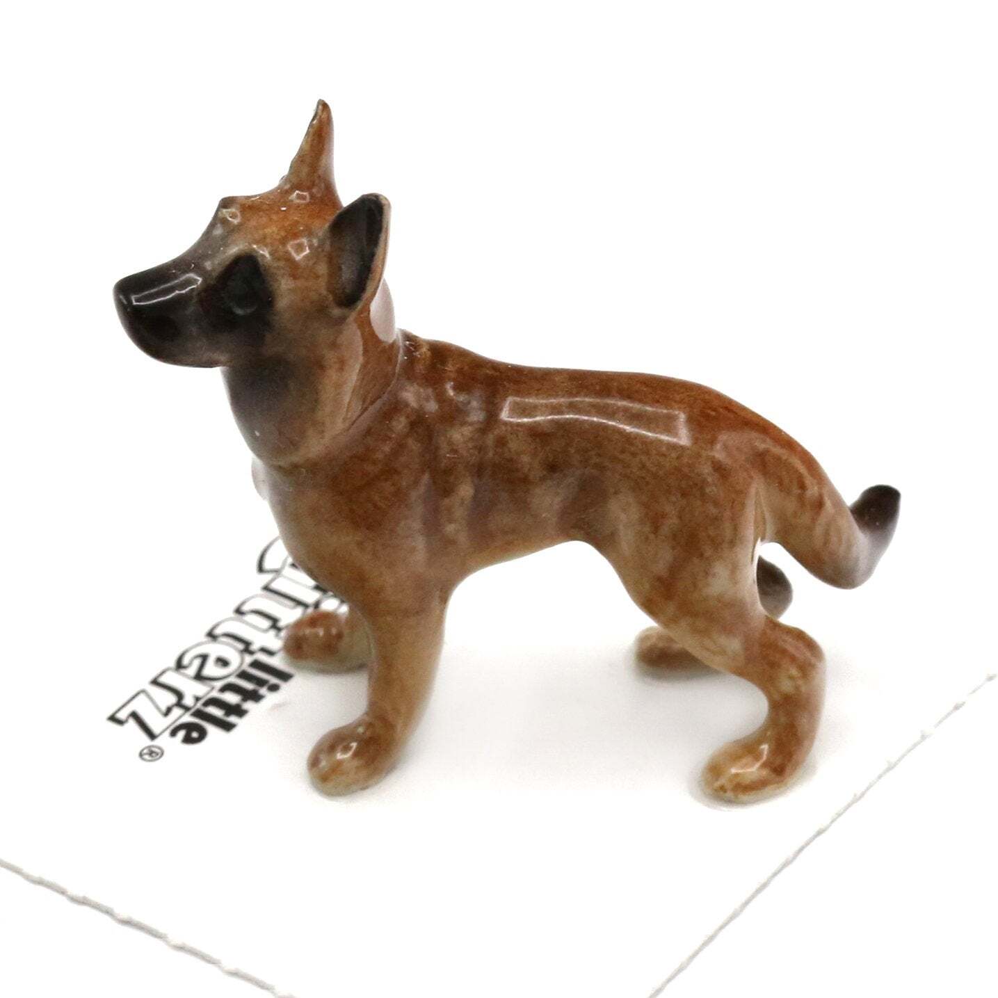 Little Critterz Dog – Belgian Sheppard “King Tut” – Miniature Porcelain Figurine
