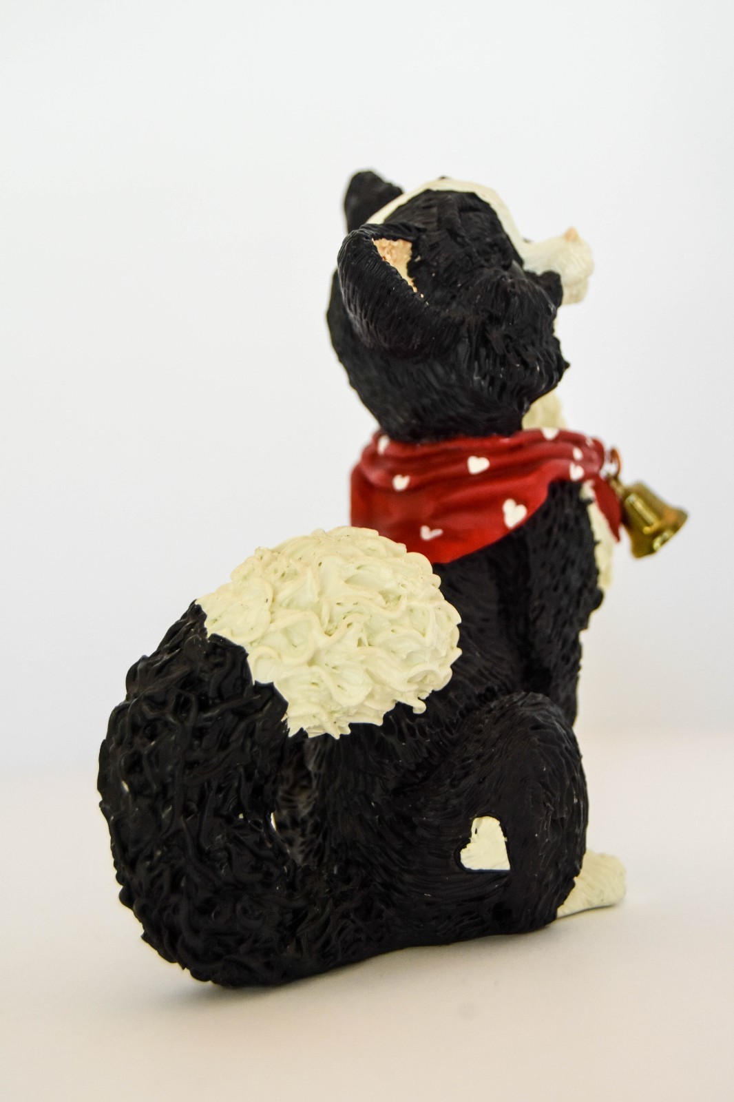 Proud Tuxedo – Black and White Cat with Bell – Classic Figure