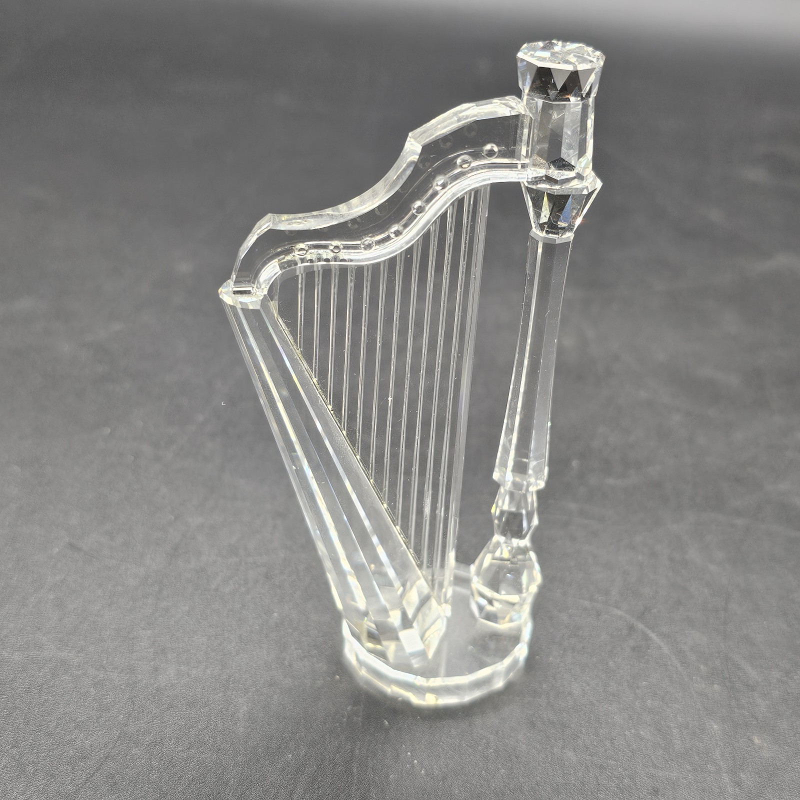 Swarovski Crystal Harp Figurine 169245 Musical Instrument Retired Unboxed 4″