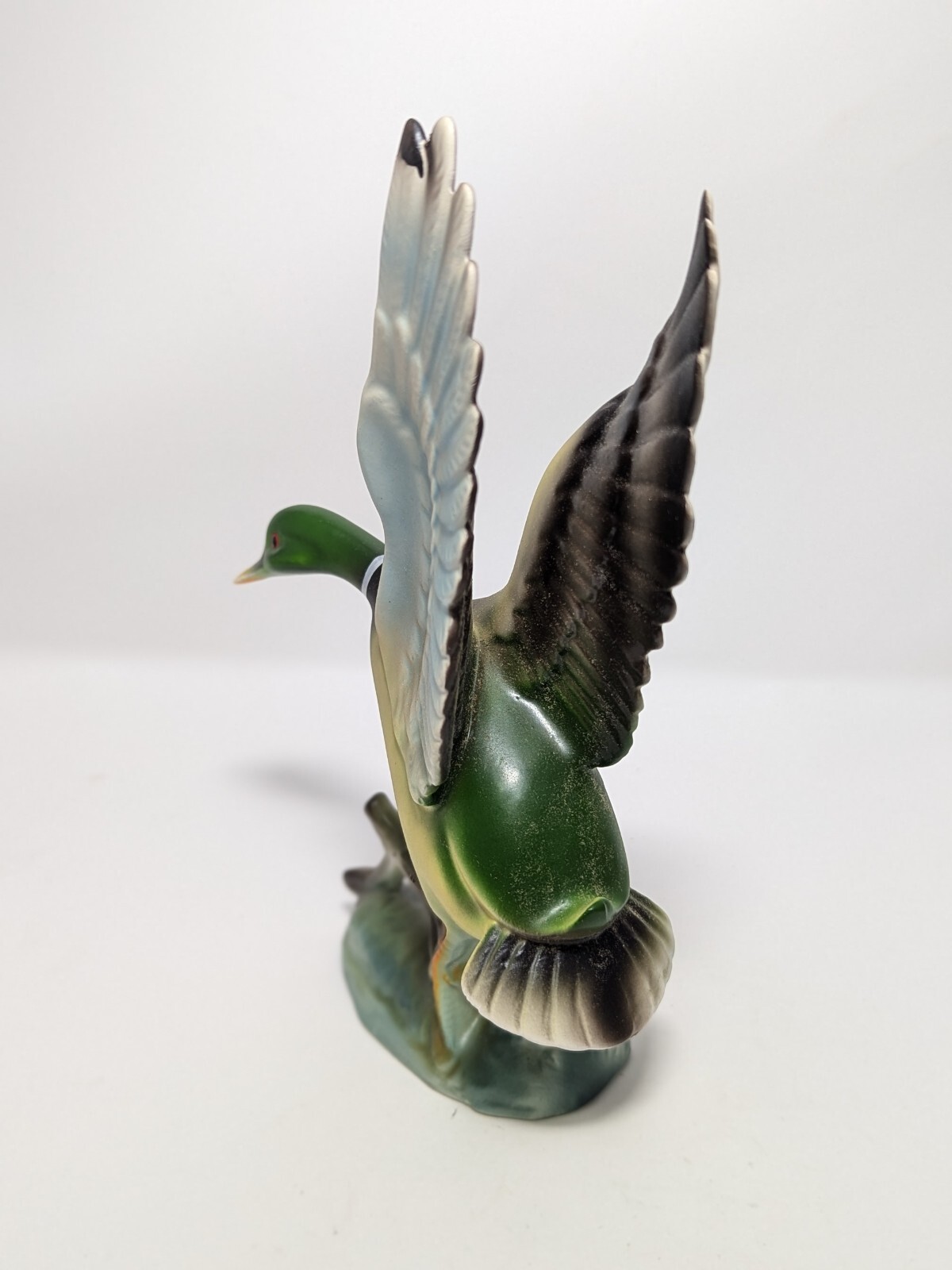 Delightfully Colorful Mallard in Ceramic Hand painted in Japan 6″ Tall x 6″ #1