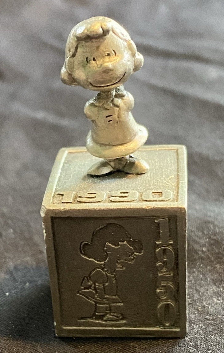 Hallmark Keepsake Peanuts Gallery 5 Decades of Lucy Vintage Pewter Figurine 2000