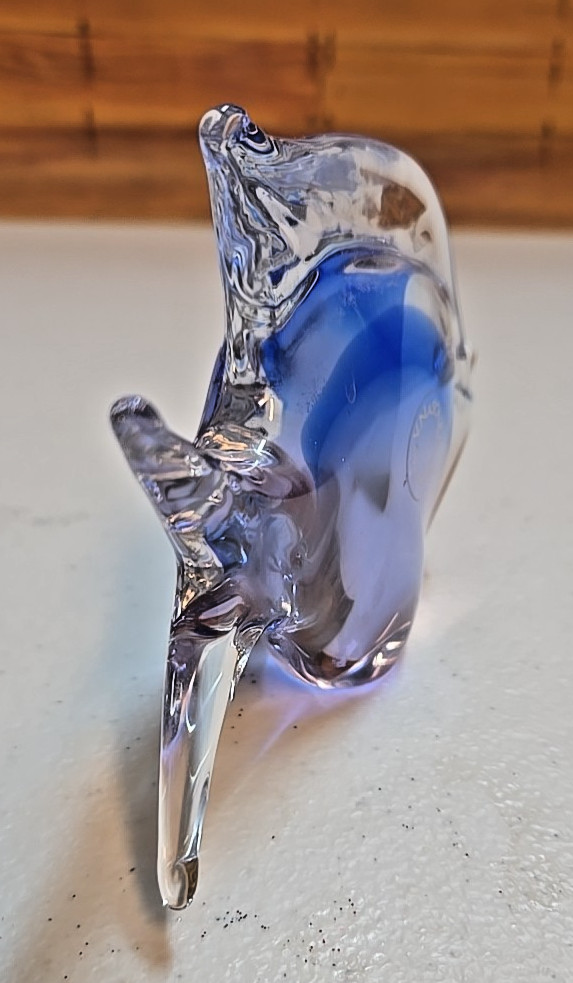 V. Nason & Co Blue Glass Fish; Murano, Italy