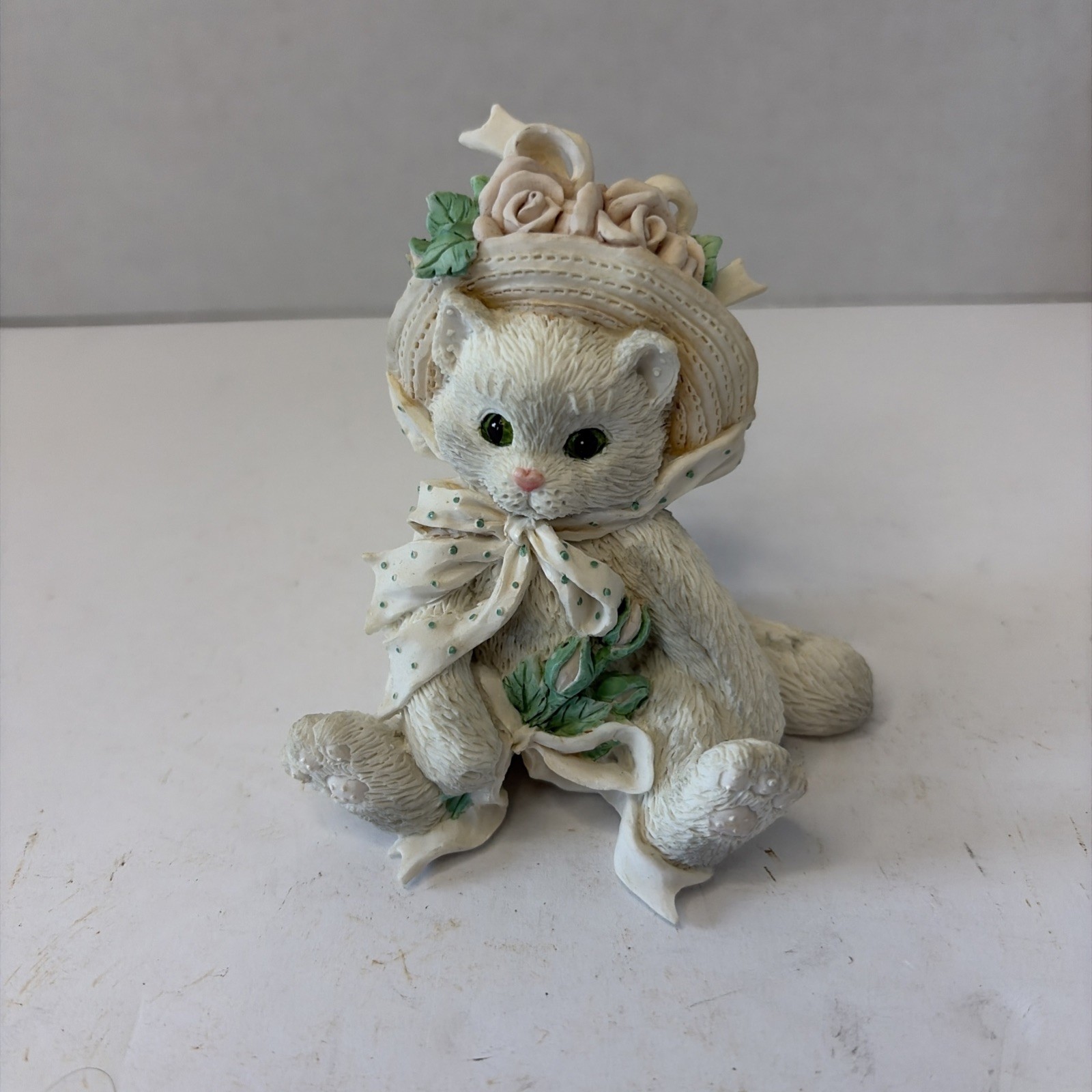Enesco “Our Friendship Blossomed From The Heart” Calico Kitten 627887