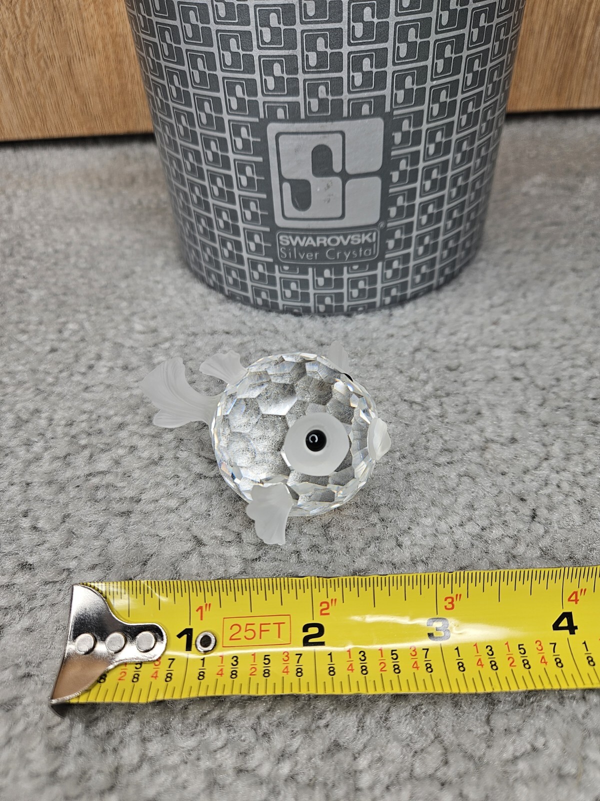 Swarovski Crystal Blowfish approx 2-1/2″ Original packaging Free Shipping!!