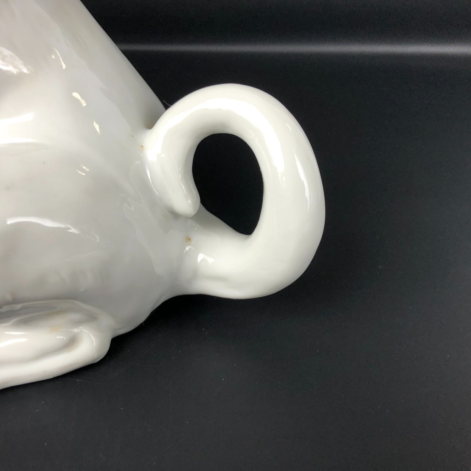 Beautiful Pug Dog Statue Figure Porcelain Hand Painted JAPAN Seymore Mann Museo