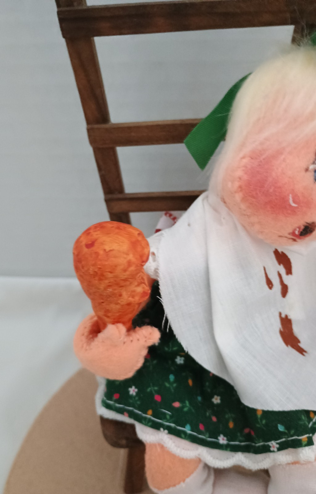Annalee Thanksgiving Dinner Messy Toddler Girl In chair 3081 1993 8×8.5″ w/tag