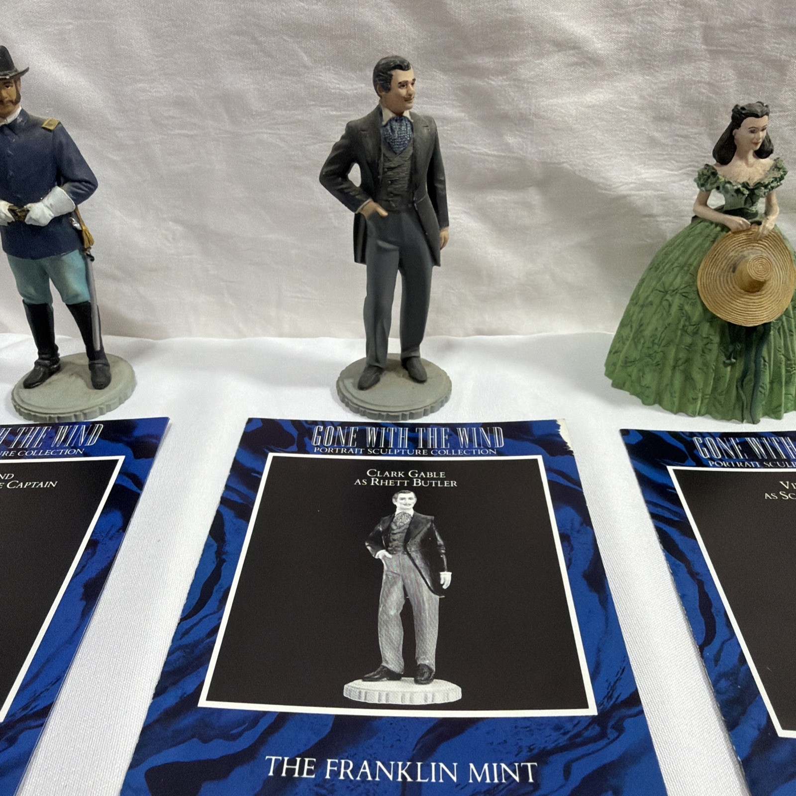 Franklin Mint Gone With The Wind Complete 15 Portrait Sculpture Collection